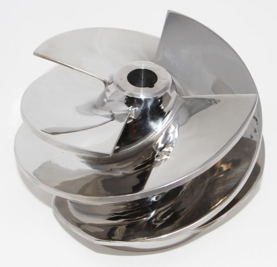 Stainless Steel 4 Blade V6 Impeller 7-7/8"