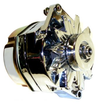 High Output Inboard Alternator 12V 120-Amp Chrome