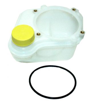 Late Style 4-Screw Mount Left Hand Fill Plastic Oil Reservoir